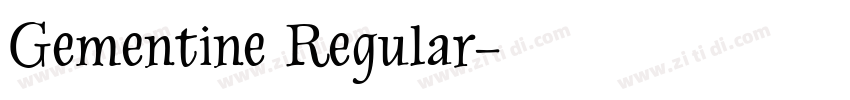 Gementine Regular字体转换
